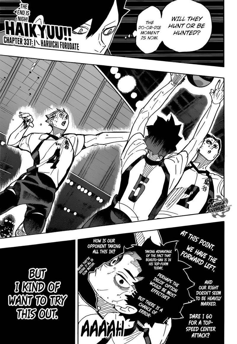 Haikyuu!! Chapter 337 - Page 1