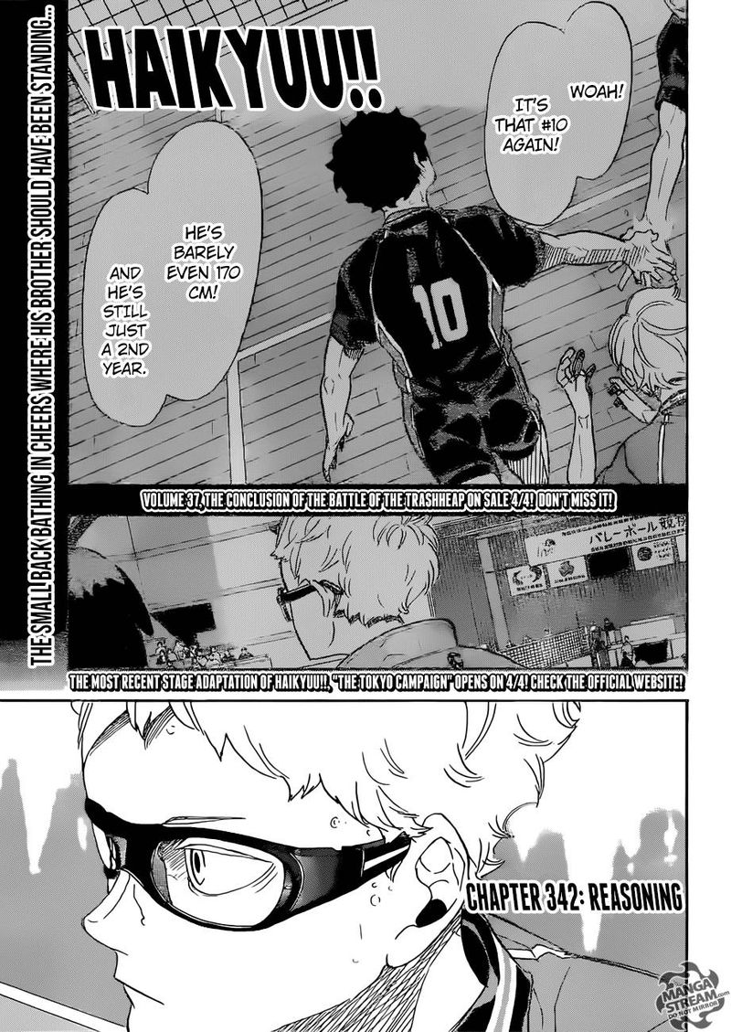 Haikyuu!! Chapter 342 - Page 1