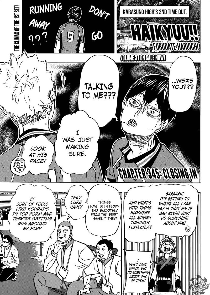 Haikyuu!! Chapter 345 - Page 1