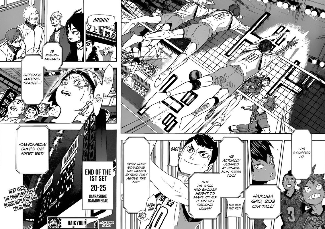 Haikyuu!! Chapter 345 - Page 15