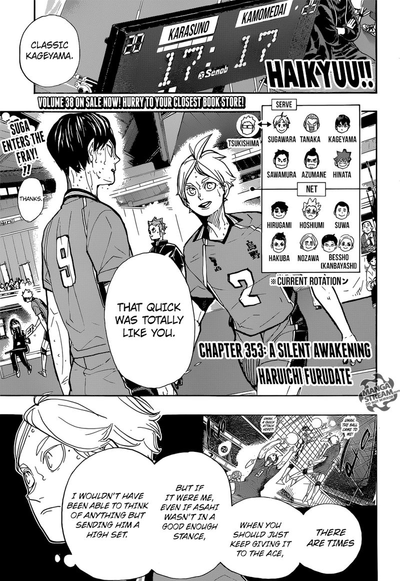 Haikyuu!! Chapter 353 - Page 1