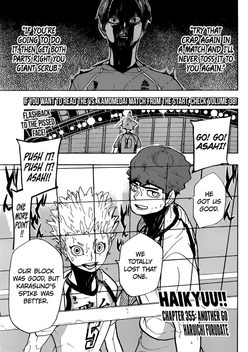 Haikyuu!! Chapter 355 - Page 1