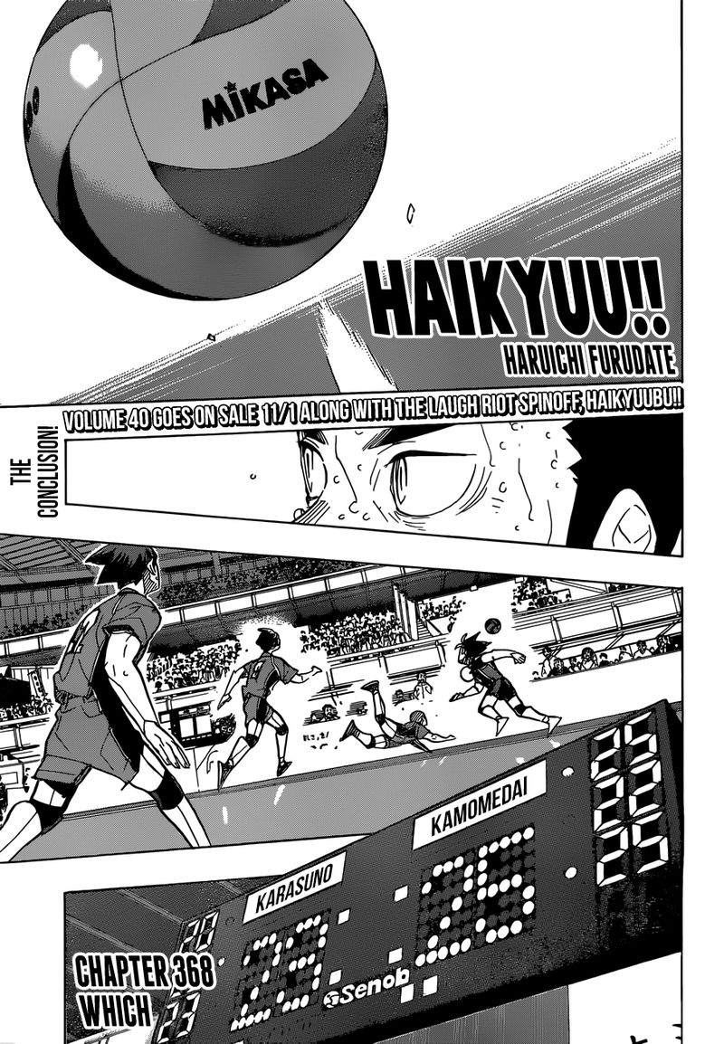 Haikyuu!! Chapter 368 - Page 1