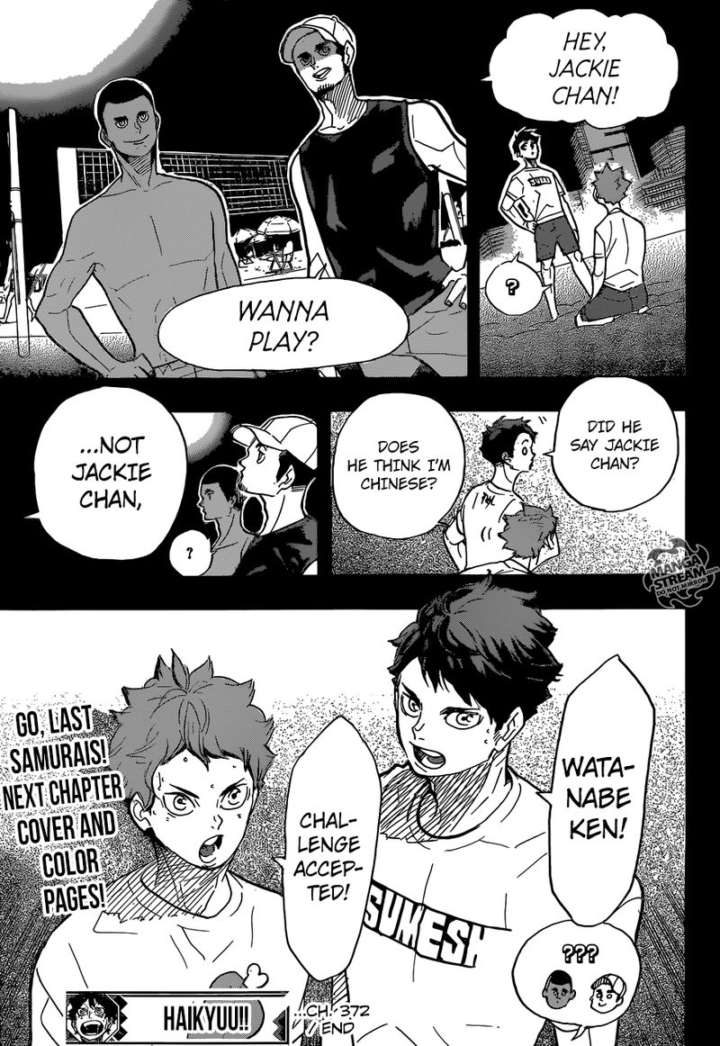 Haikyuu!! Chapter 372 - Page 18