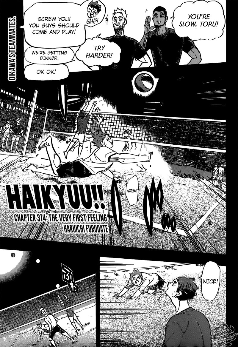 Haikyuu!! Chapter 374 - Page 1