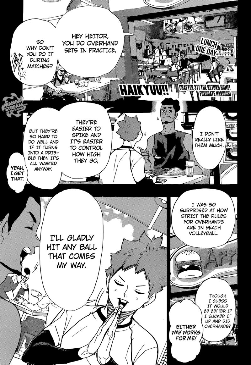 Haikyuu!! Chapter 377 - Page 1