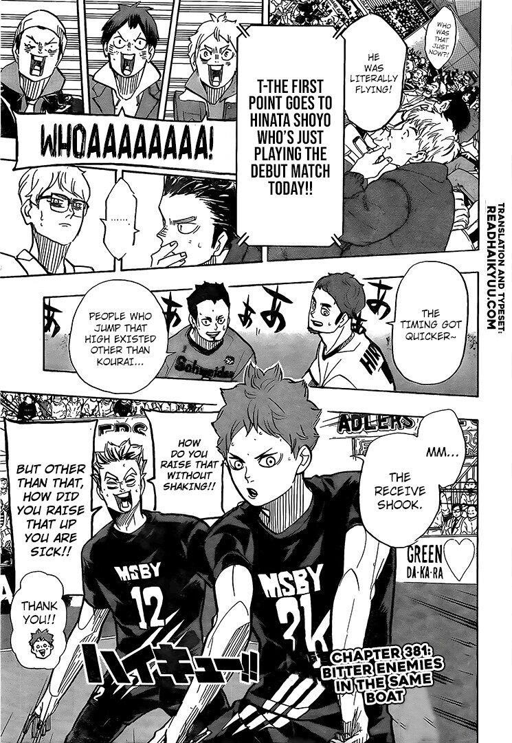 Haikyuu!! Chapter 381 - Page 1