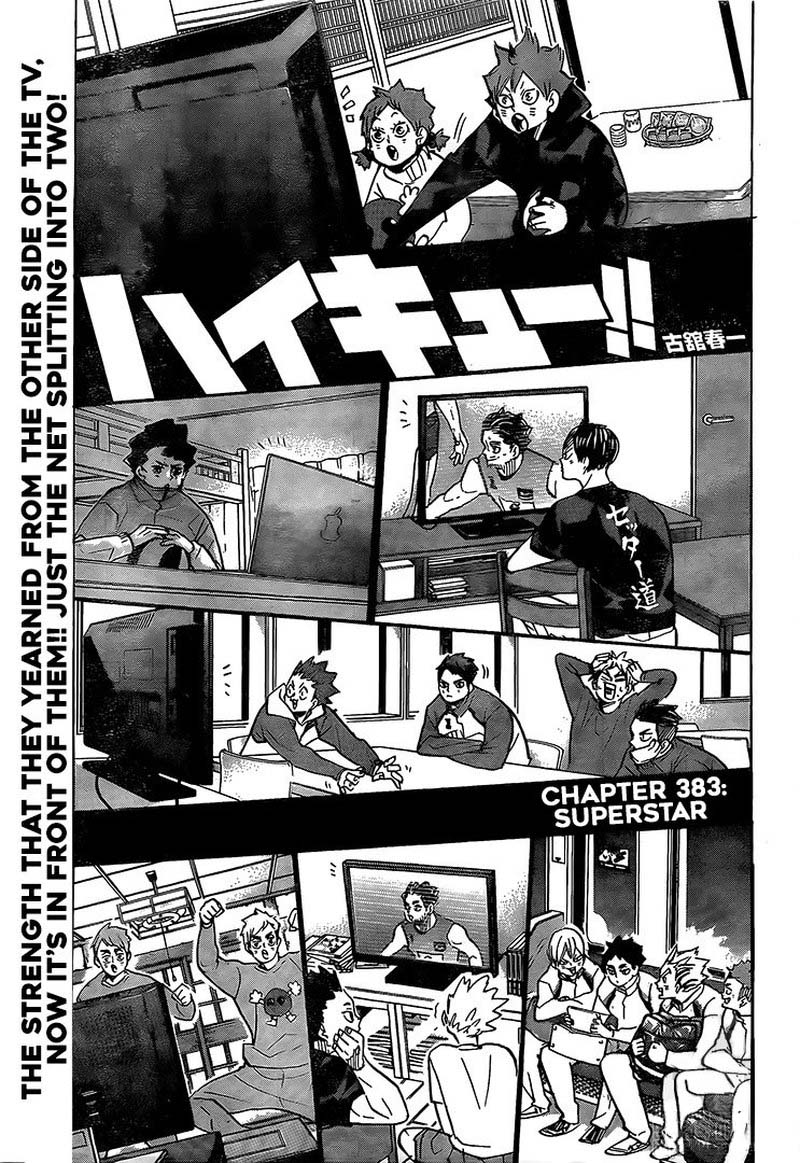 Haikyuu!! Chapter 383 - Page 1