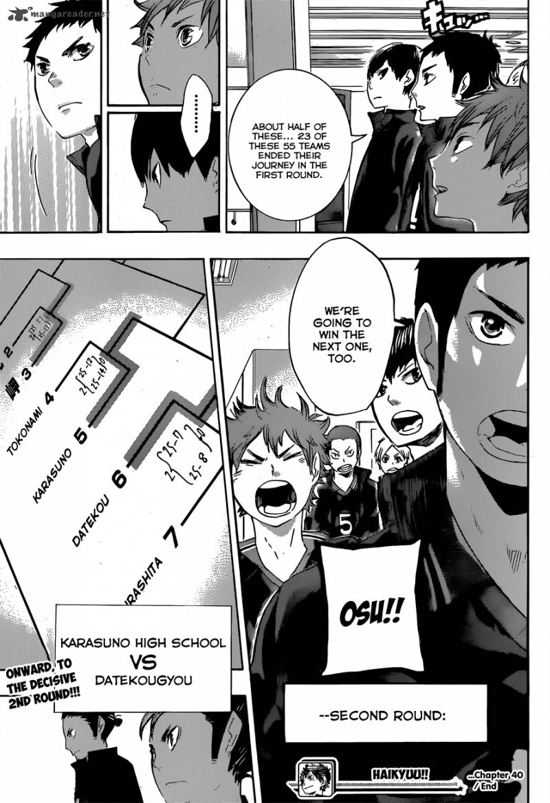 Haikyuu!! Chapter 40 - Page 20