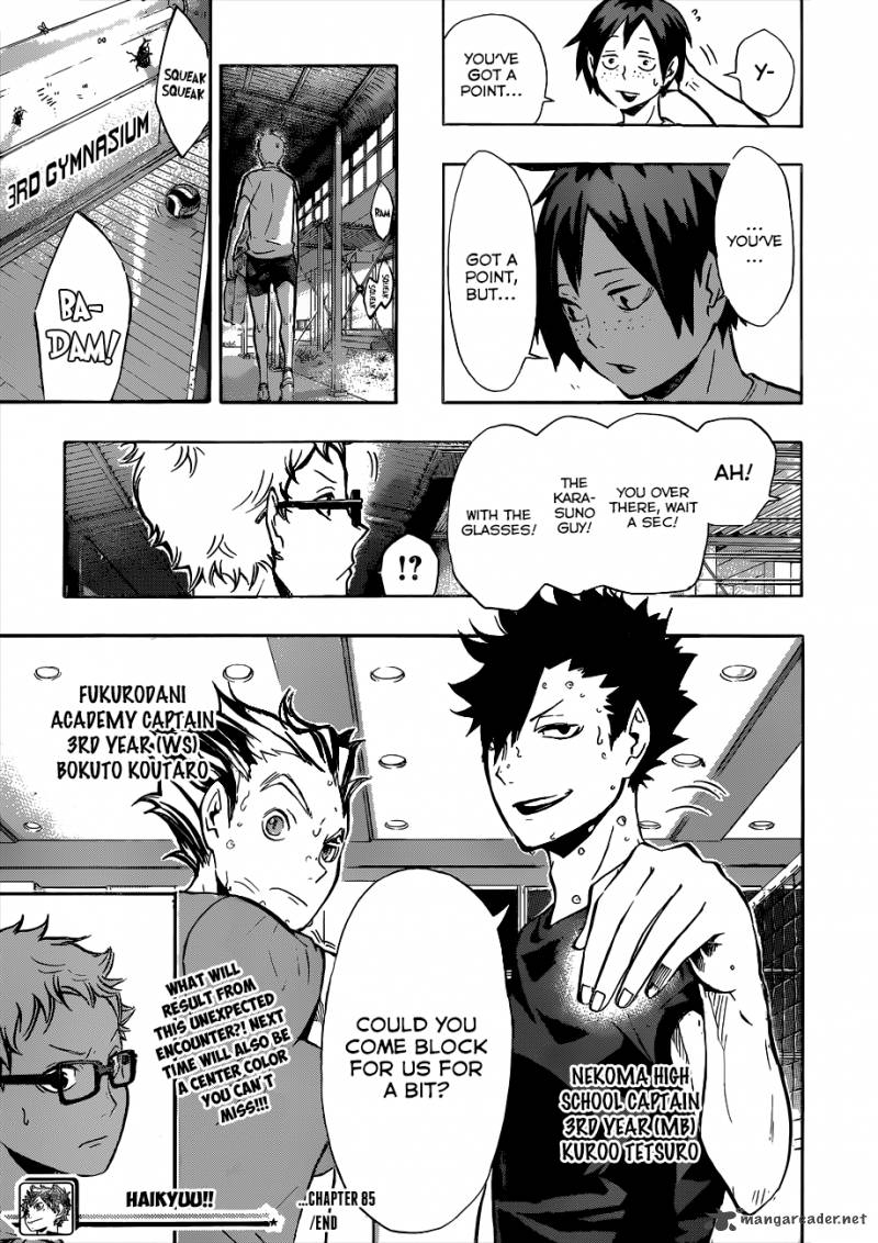 Haikyuu!! Chapter 85 - Page 20