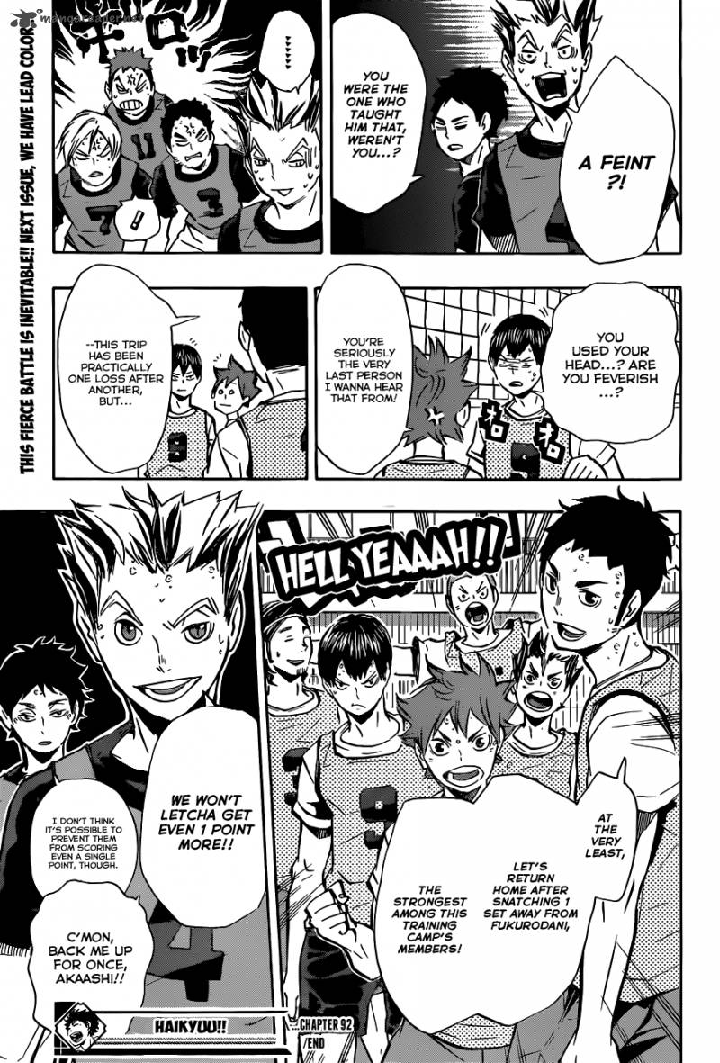 Haikyuu!! Chapter 92 - Page 19