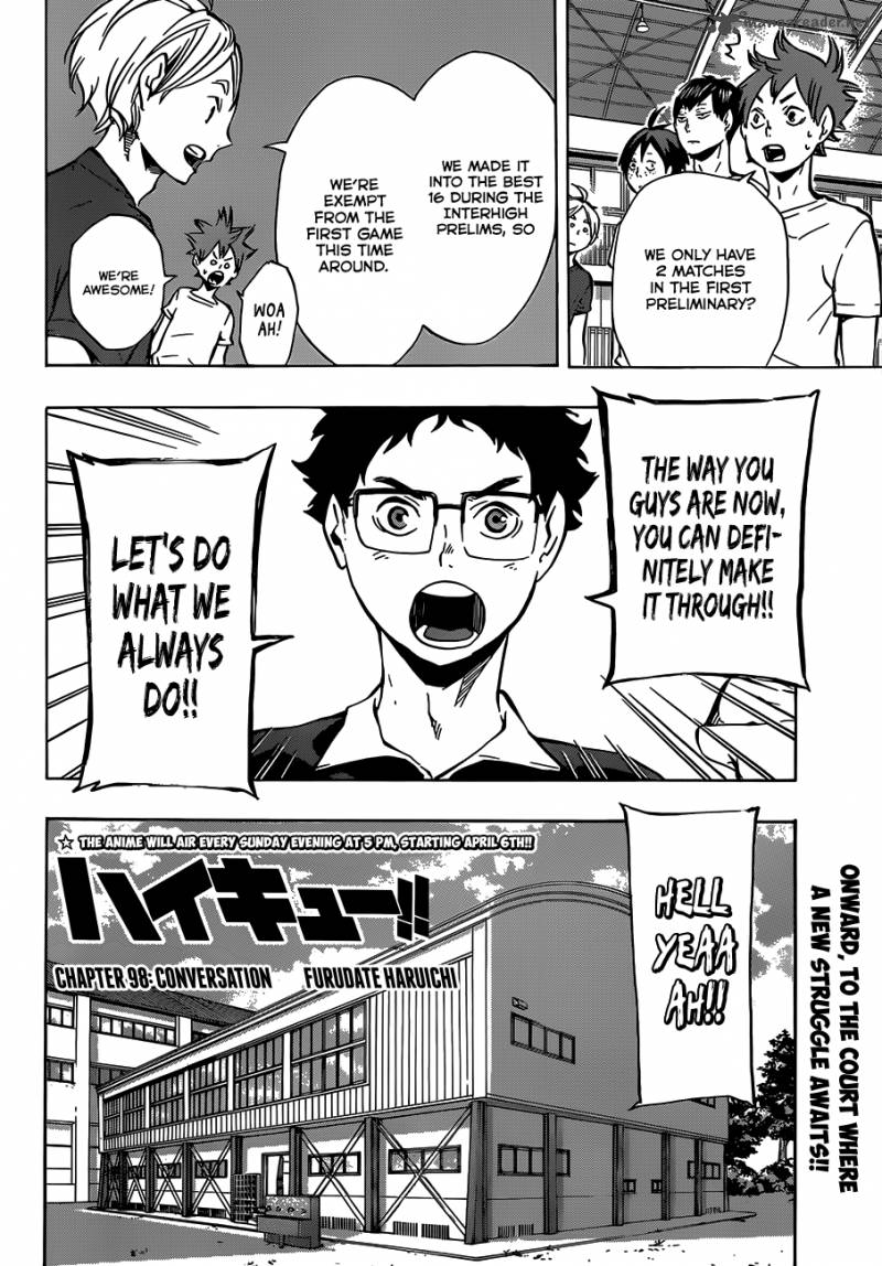 Haikyuu!! Chapter 98 - Page 3