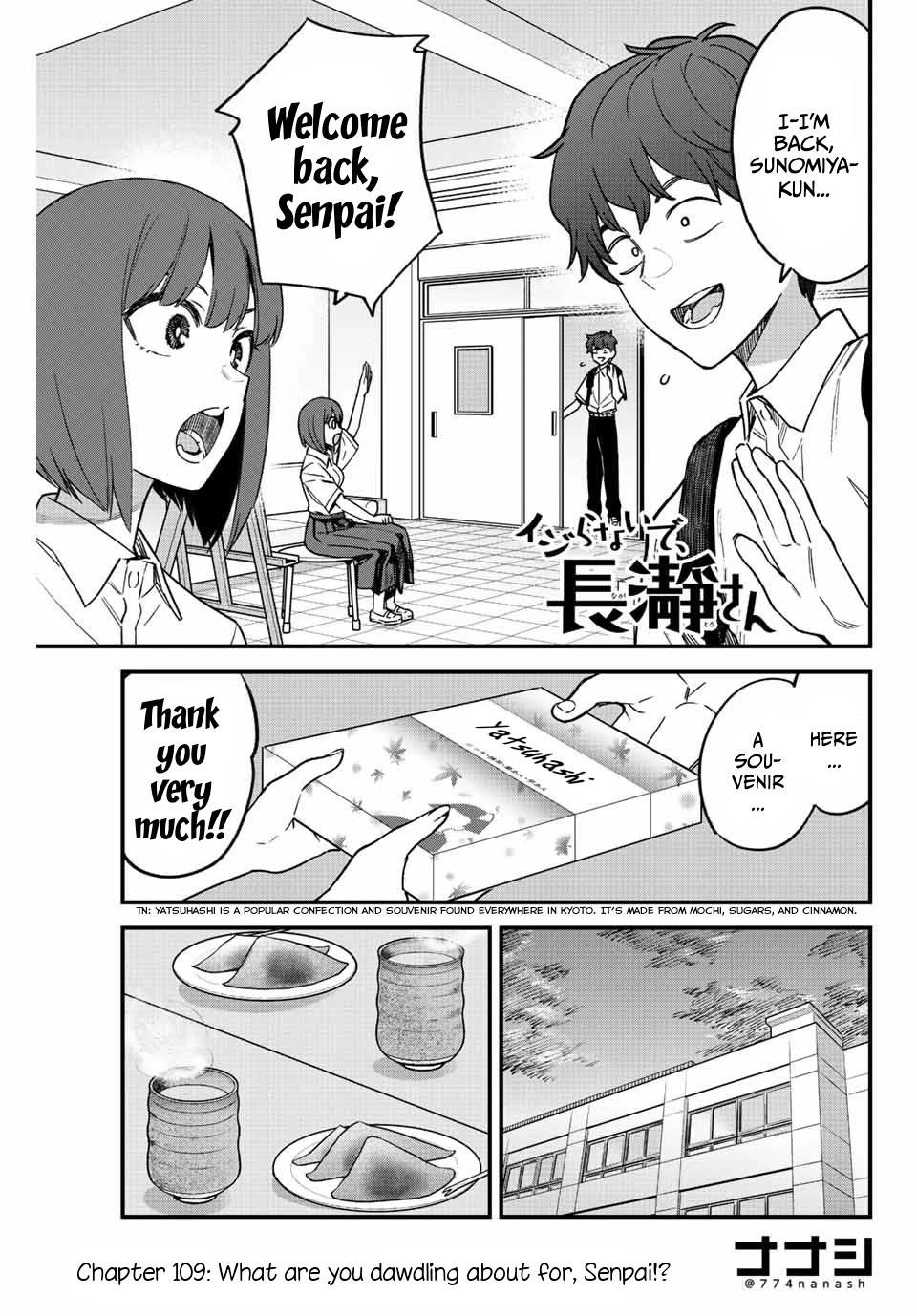 Please Don’t Bully Me, Nagatoro Chapter 109 - Page 1