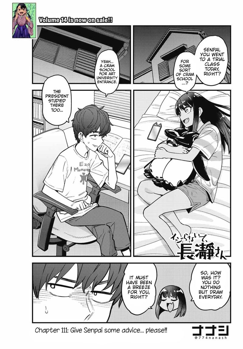 Please Don’t Bully Me, Nagatoro Chapter 111 - Page 1