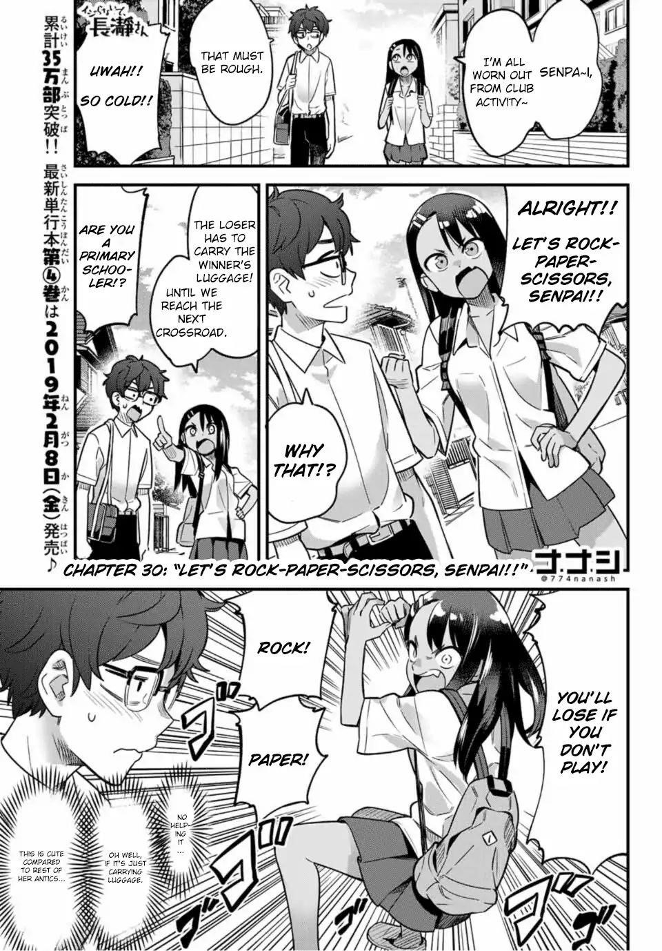 Please Don’t Bully Me, Nagatoro Chapter 30 - Page 1