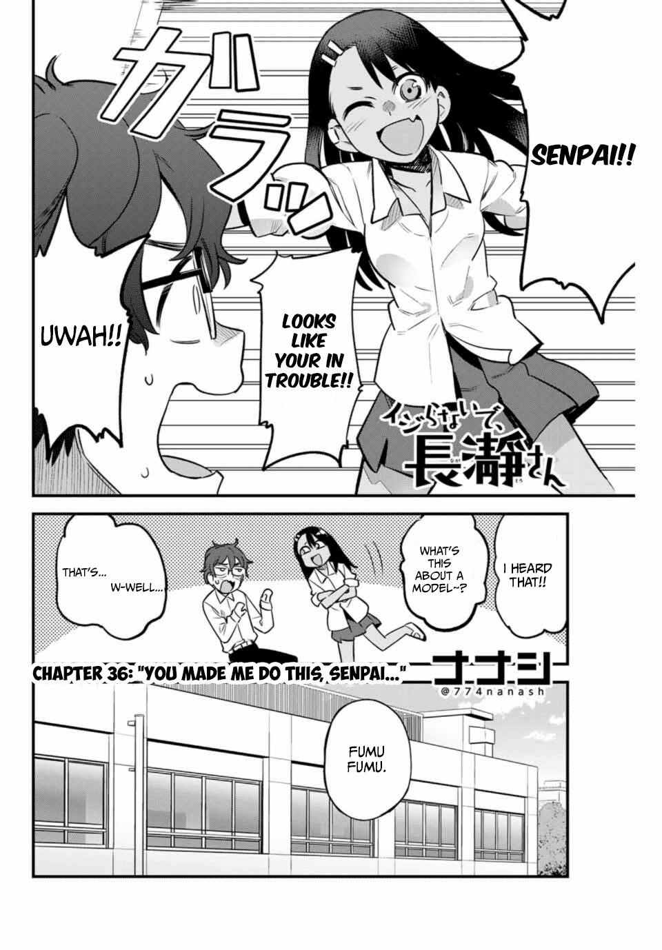 Please Don’t Bully Me, Nagatoro Chapter 36 - Page 2