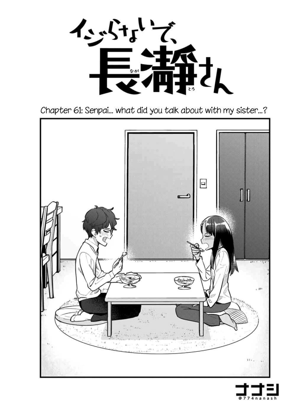 Please Don’t Bully Me, Nagatoro Chapter 61 - Page 1