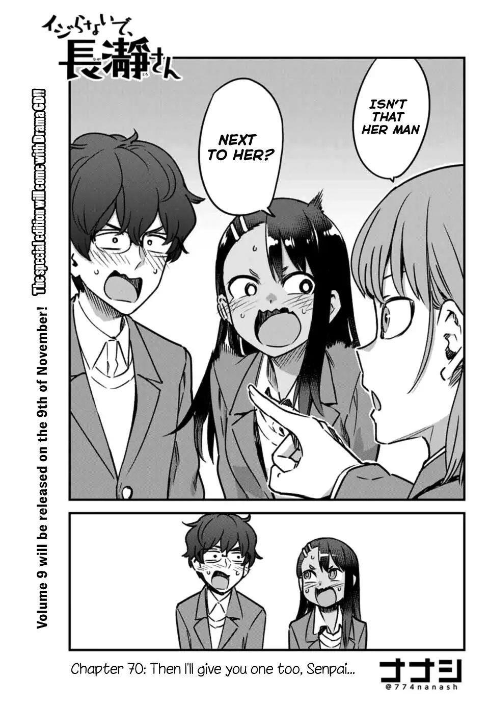 Please Don’t Bully Me, Nagatoro Chapter 70 - Page 1