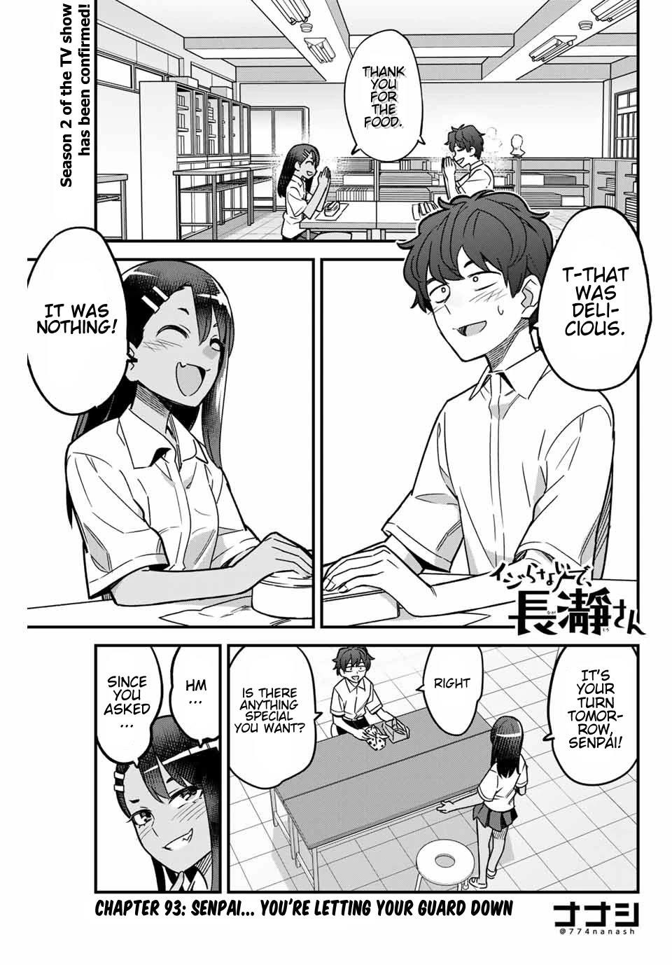 Please Don’t Bully Me, Nagatoro Chapter 93 - Page 1