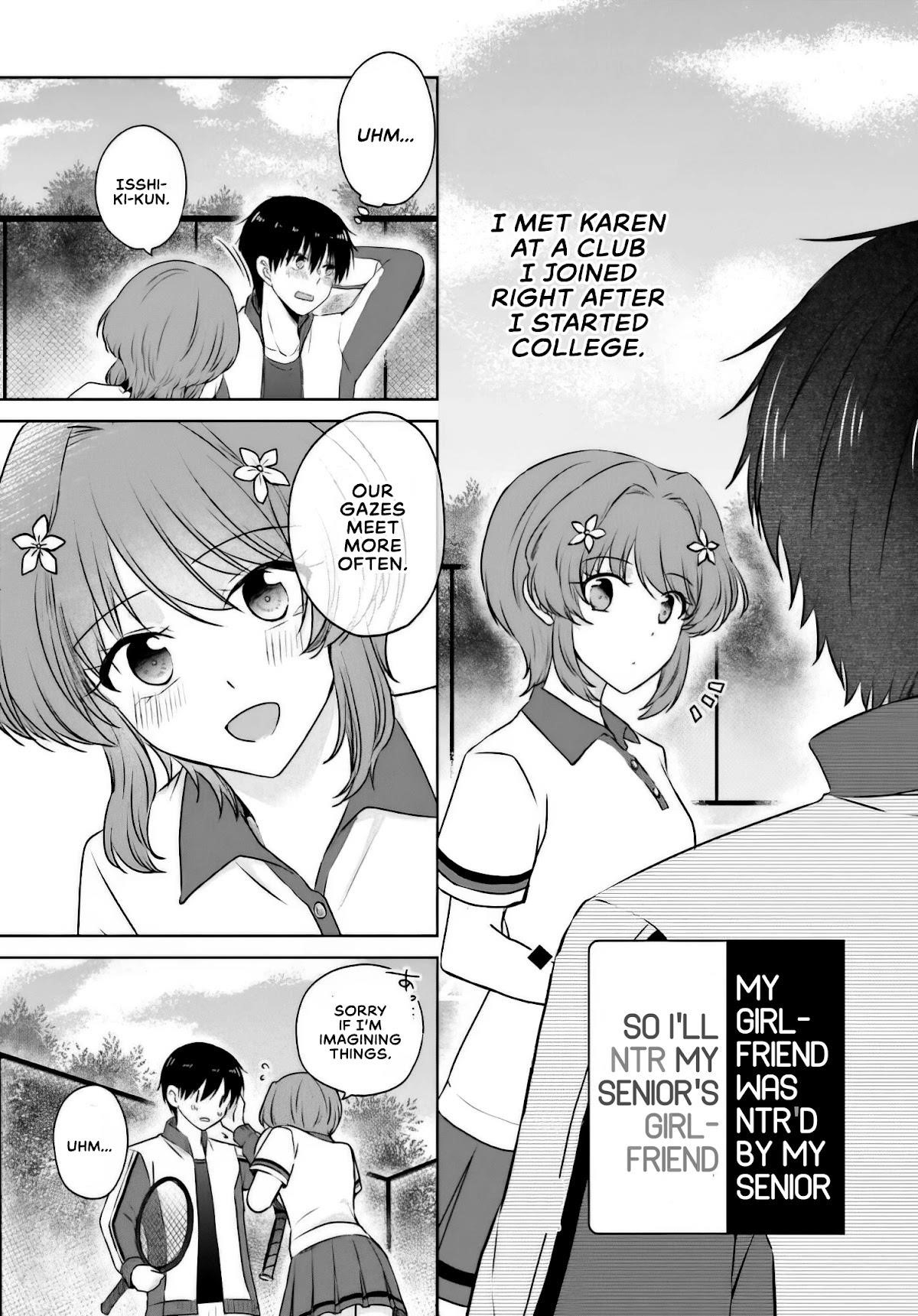 My Girlfriend Cheated on Me With a Senior, so I’m Cheating on Her With His Girlfriend Chapter 2 - Page 1