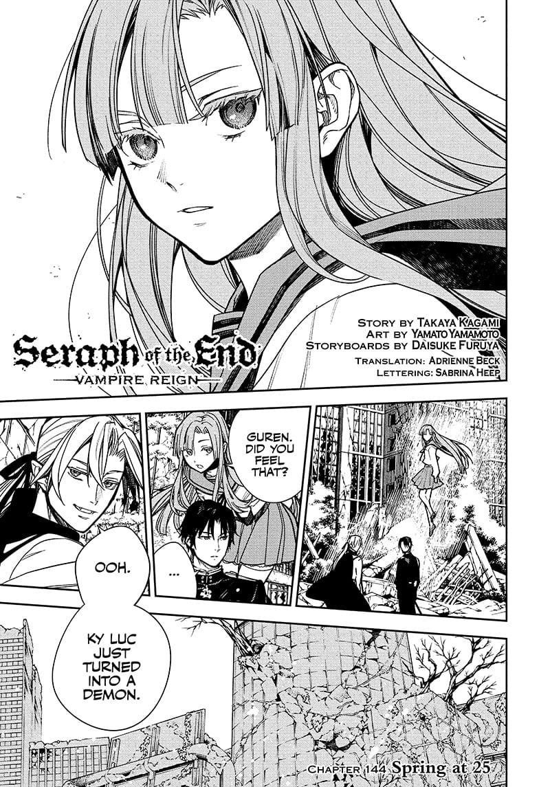 Seraph of the End: Vampire Reign Chapter 144 - Page 1