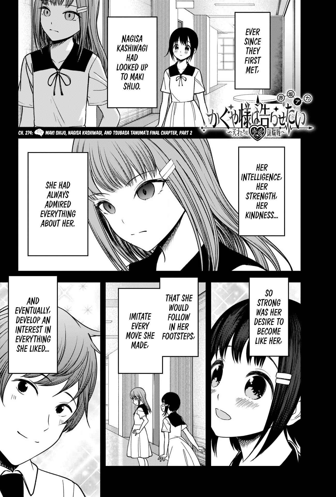 Kaguya-sama wa Kokurasetai: Tensai-tachi no Renai Zunousen Chapter 274 - Page 1