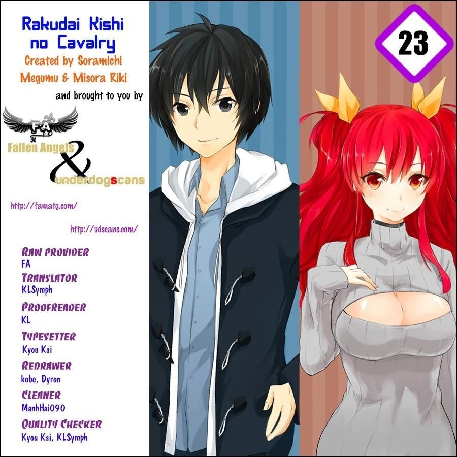 Rakudai Kishi no Eiyuutan Chapter 23 - Page 1