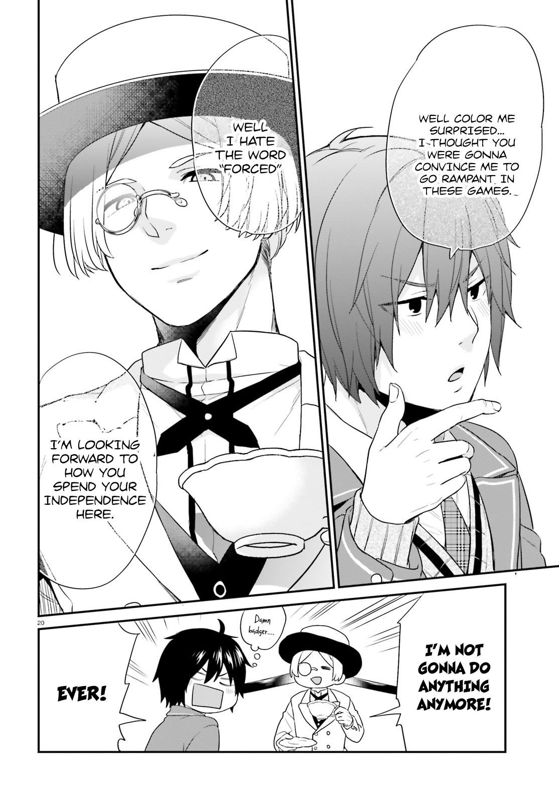 Dear Self-styled F rank bro’ says, he’s gonna rule a game-oriented school. Chapter 2 - Page 20