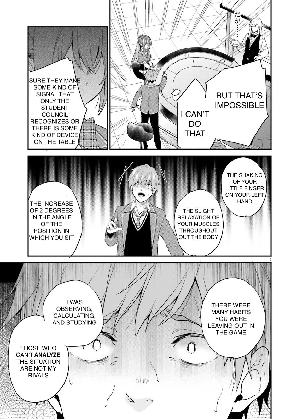 Dear Self-styled F rank bro’ says, he’s gonna rule a game-oriented school. Chapter 21 - Page 15