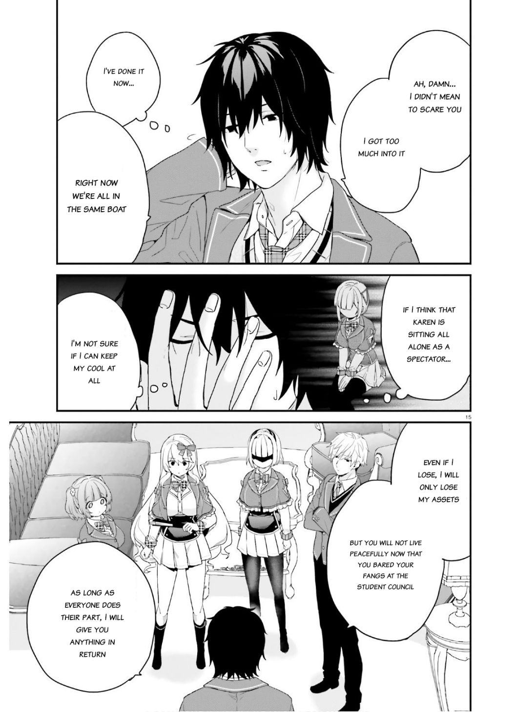 Dear Self-styled F rank bro’ says, he’s gonna rule a game-oriented school. Chapter 28 - Page 14