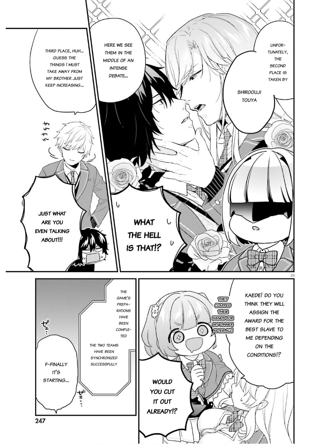 Dear Self-styled F rank bro’ says, he’s gonna rule a game-oriented school. Chapter 28 - Page 22