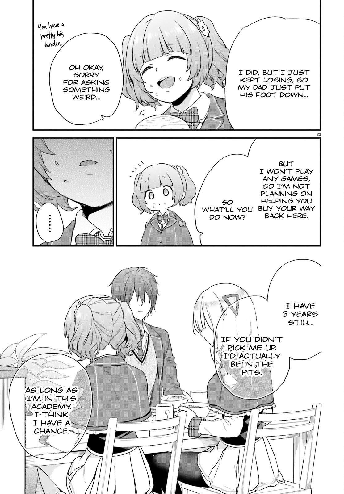 Dear Self-styled F rank bro’ says, he’s gonna rule a game-oriented school. Chapter 3 - Page 23