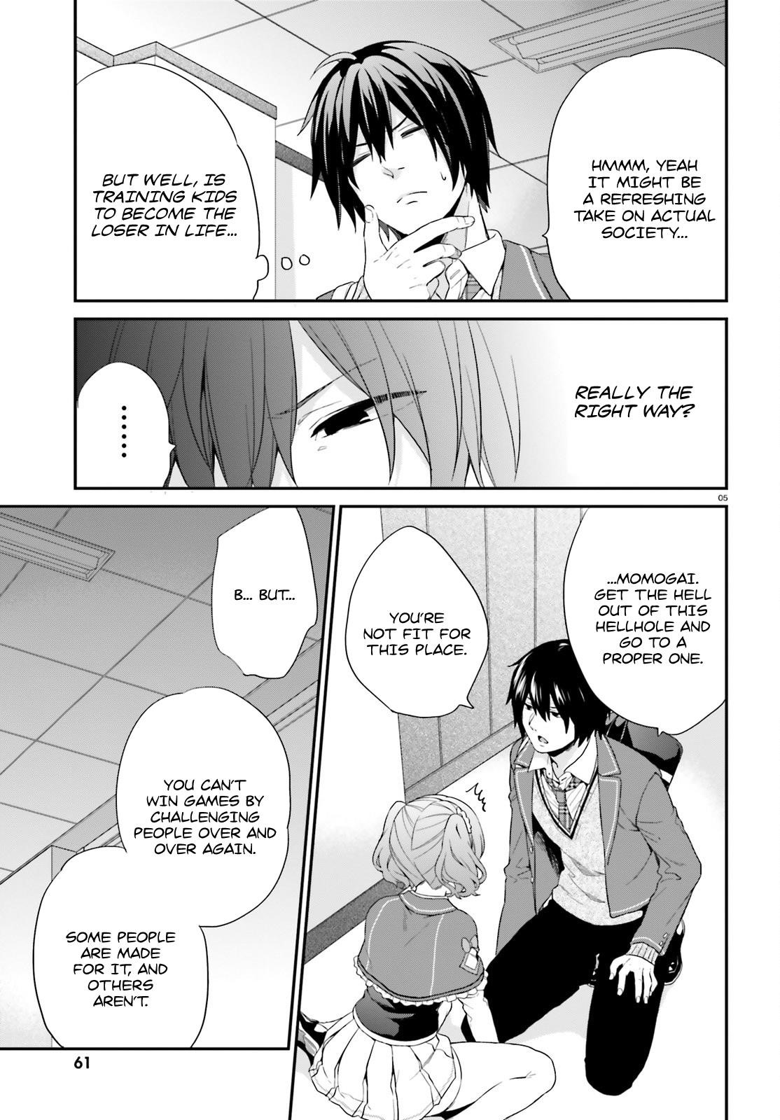 Dear Self-styled F rank bro’ says, he’s gonna rule a game-oriented school. Chapter 3 - Page 5