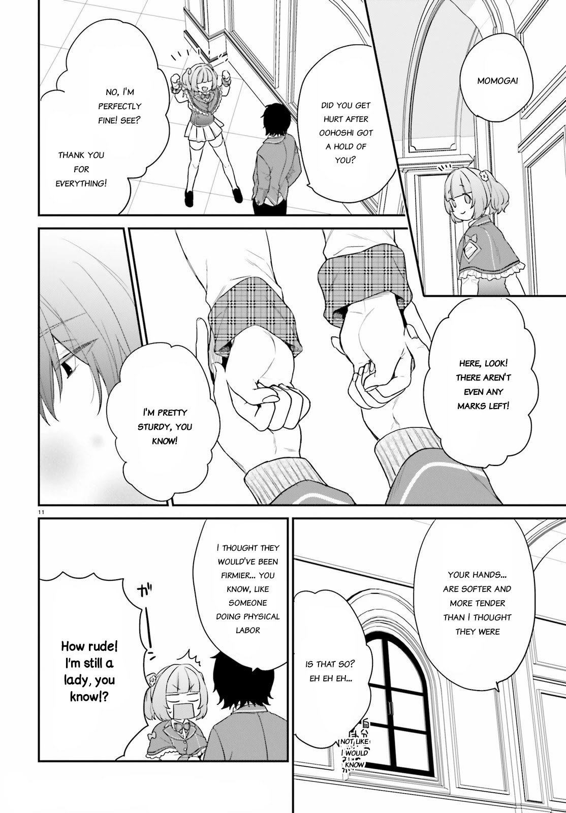 Dear Self-styled F rank bro’ says, he’s gonna rule a game-oriented school. Chapter 33.5 - Page 11