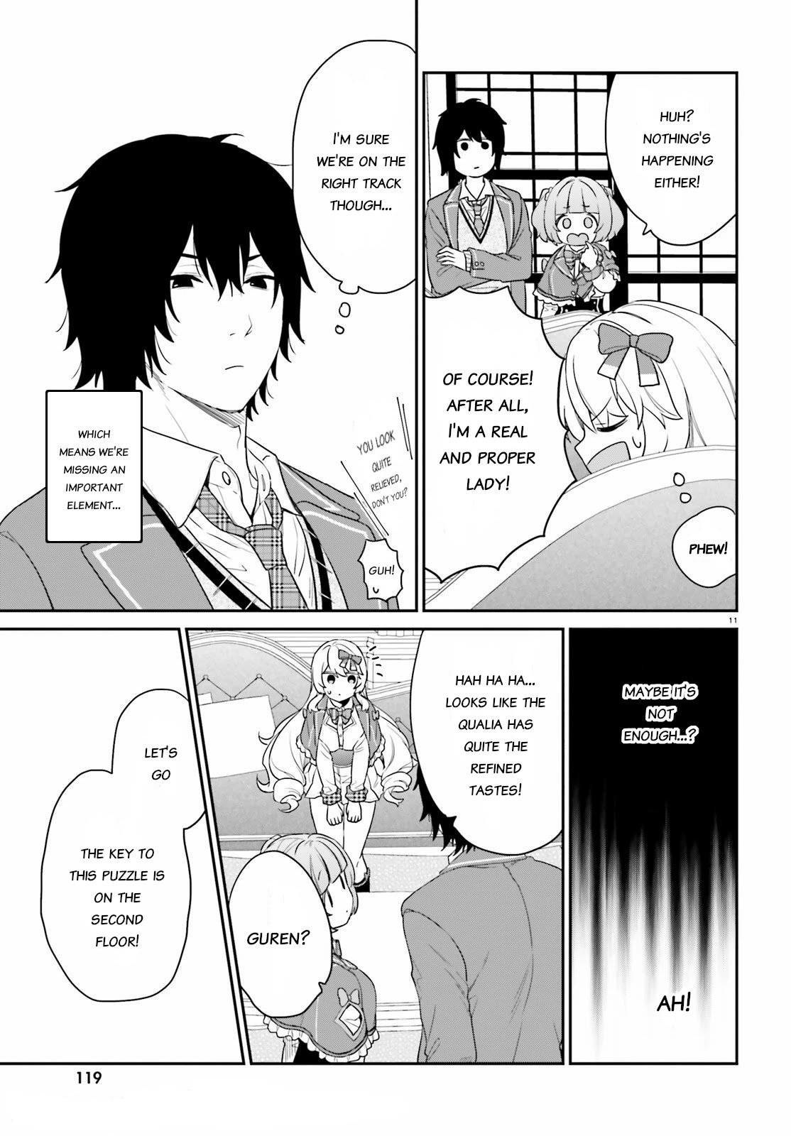 Dear Self-styled F rank bro’ says, he’s gonna rule a game-oriented school. Chapter 34 - Page 11