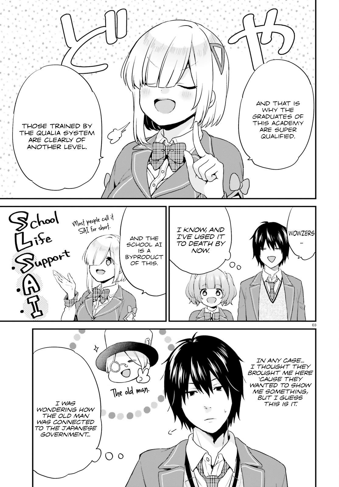 Dear Self-styled F rank bro’ says, he’s gonna rule a game-oriented school. Chapter 7 - Page 3