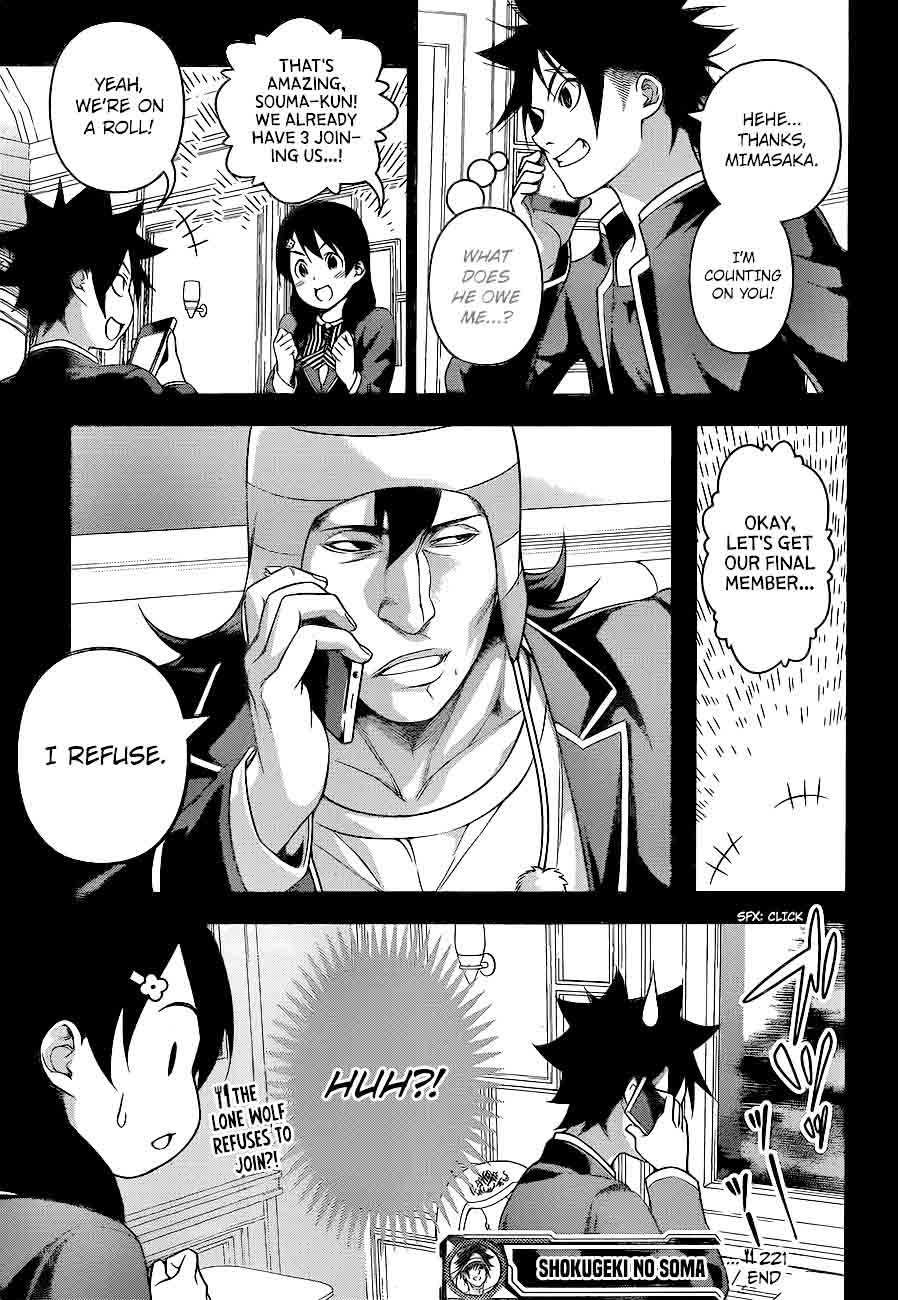 SHOKUGEKI NO SOMA Chapter 221 - Page 21