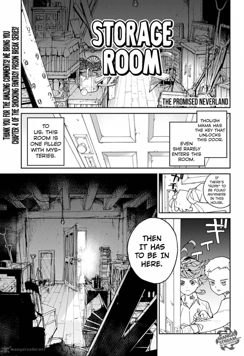 Yakusoku no Neverland Chapter 4 - Page 1