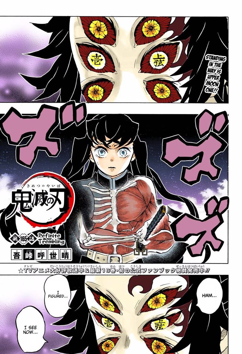 Demon Slayer: Kimetsu no Yaiba – manga in colored Chapter 165 - Page 1