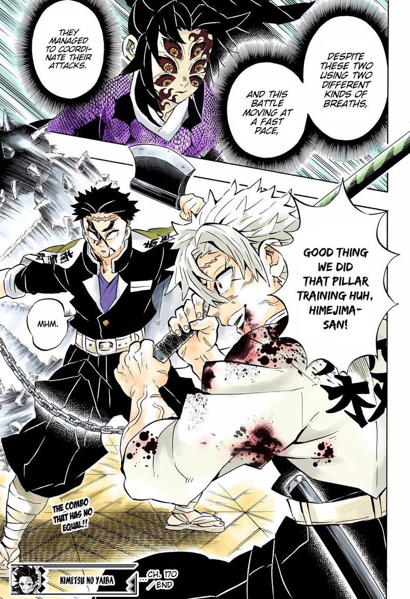 Demon Slayer: Kimetsu no Yaiba – manga in colored Chapter 170 - Page 19