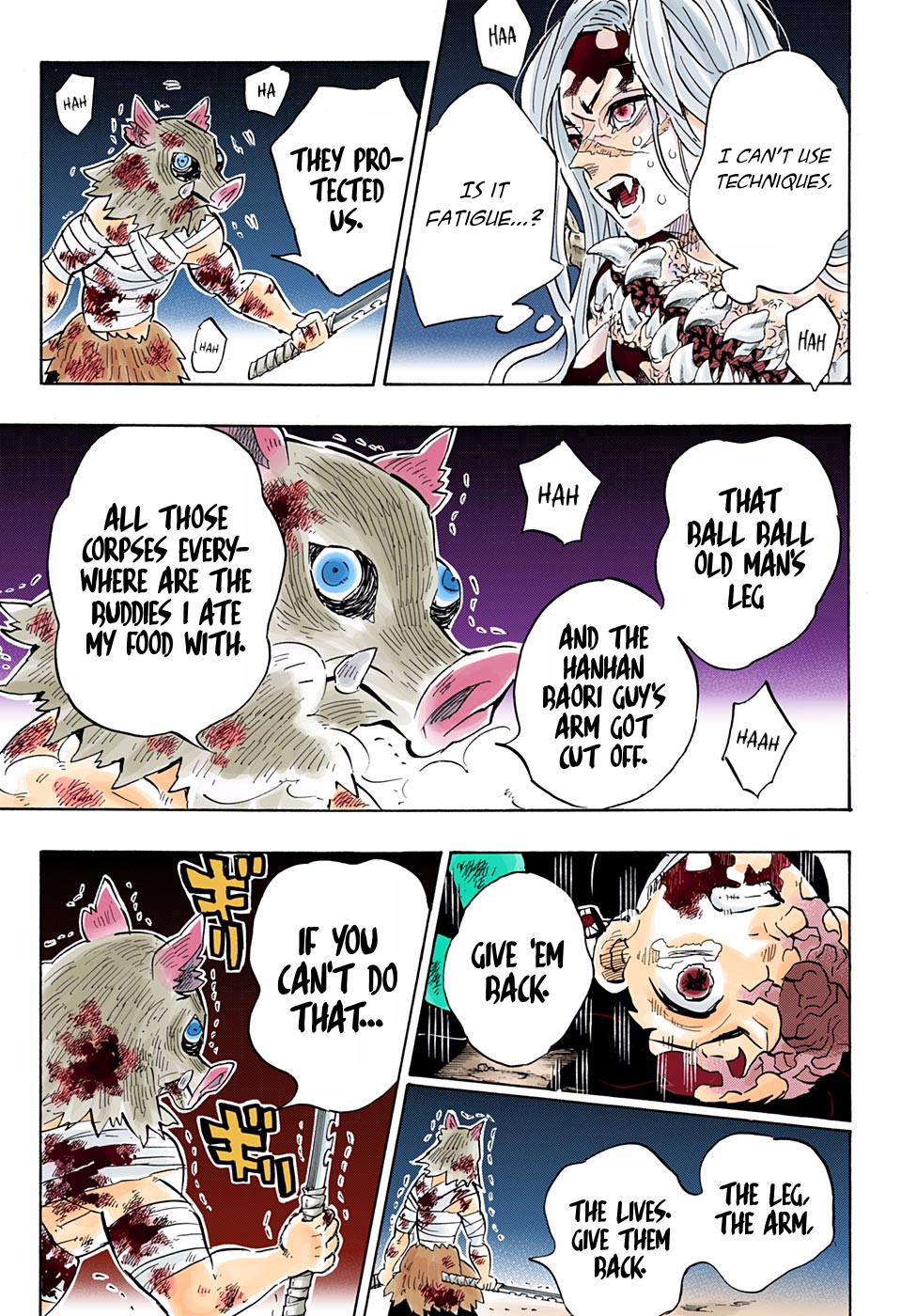 Demon Slayer: Kimetsu no Yaiba – manga in colored Chapter 197 - Page 10