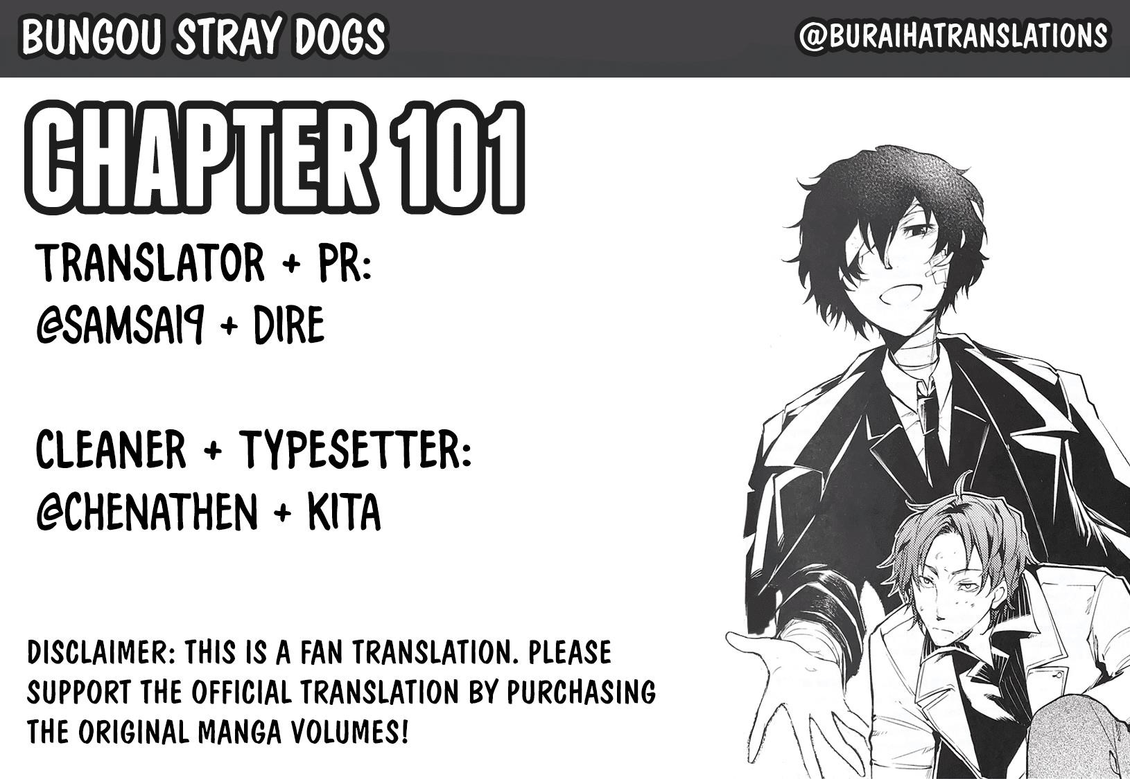 Bungou Stray Dogs Chapter 101 - Page 1