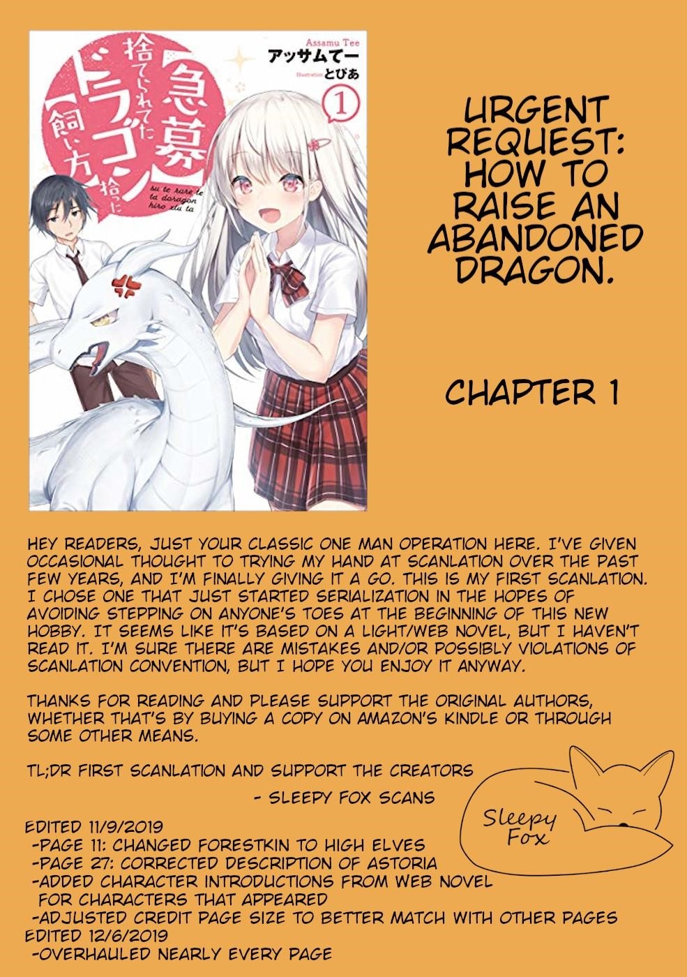 [Urgent Request] How to Take Care of an Abandoned Dragon? Chapter 1 - Page 31