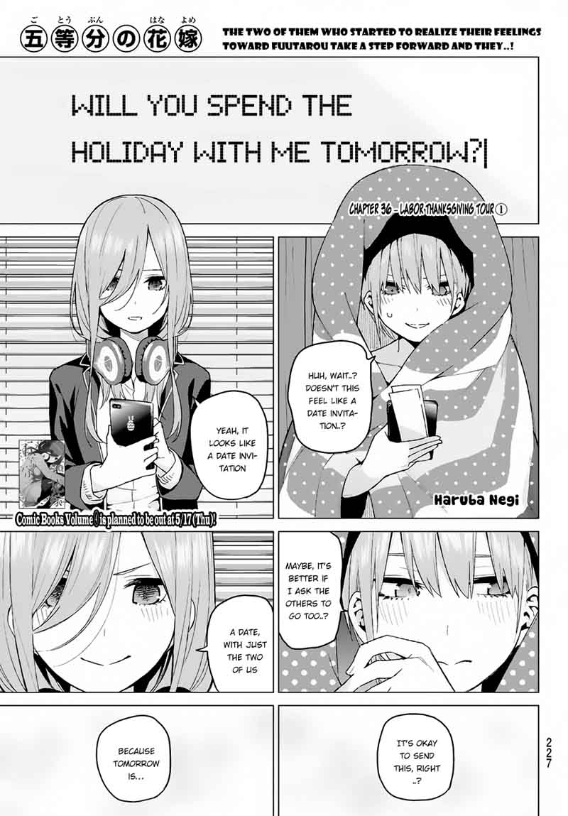 The Quintessential Quintuplets Chapter 36 - Page 2