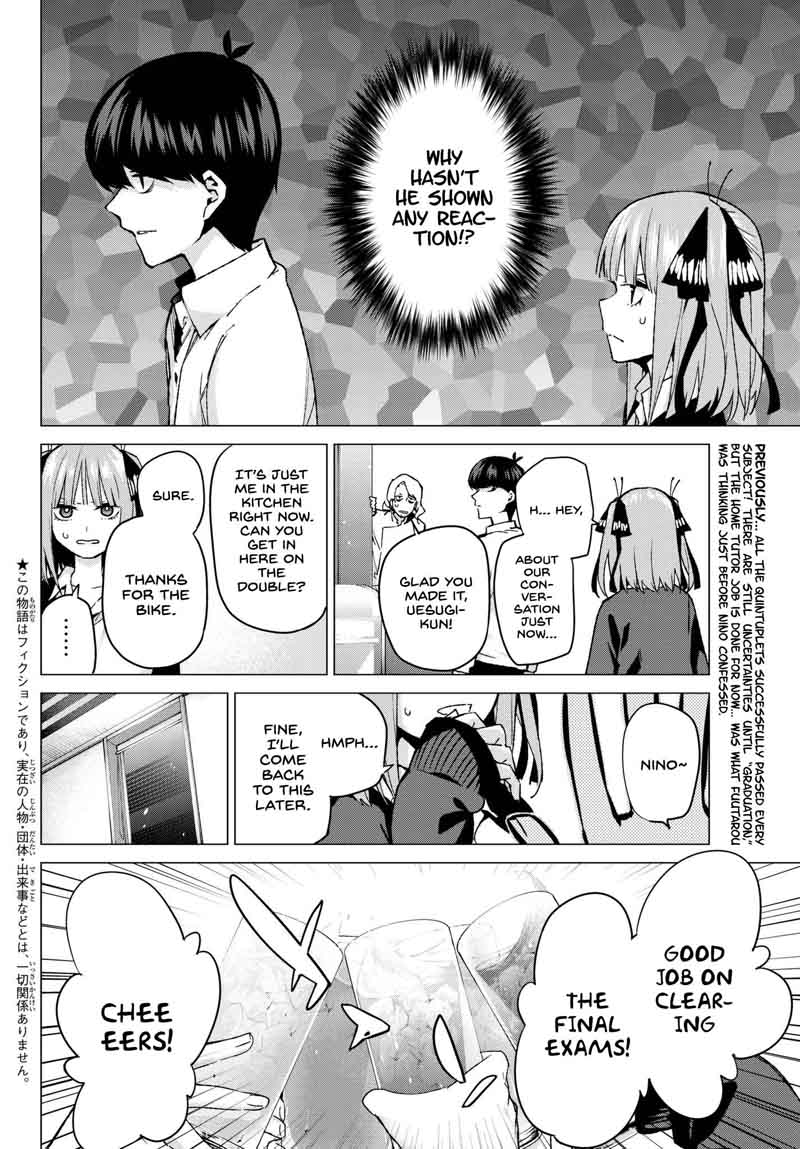 The Quintessential Quintuplets Chapter 60 - Page 2