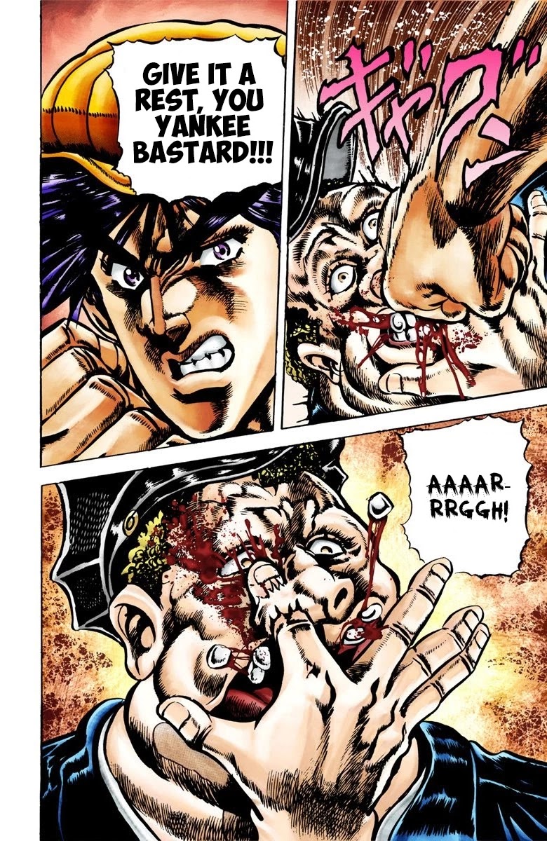 JoJo’s Bizarre Adventure Part 2 – Battle Tendency (Colored) Chapter 1 - Page 11