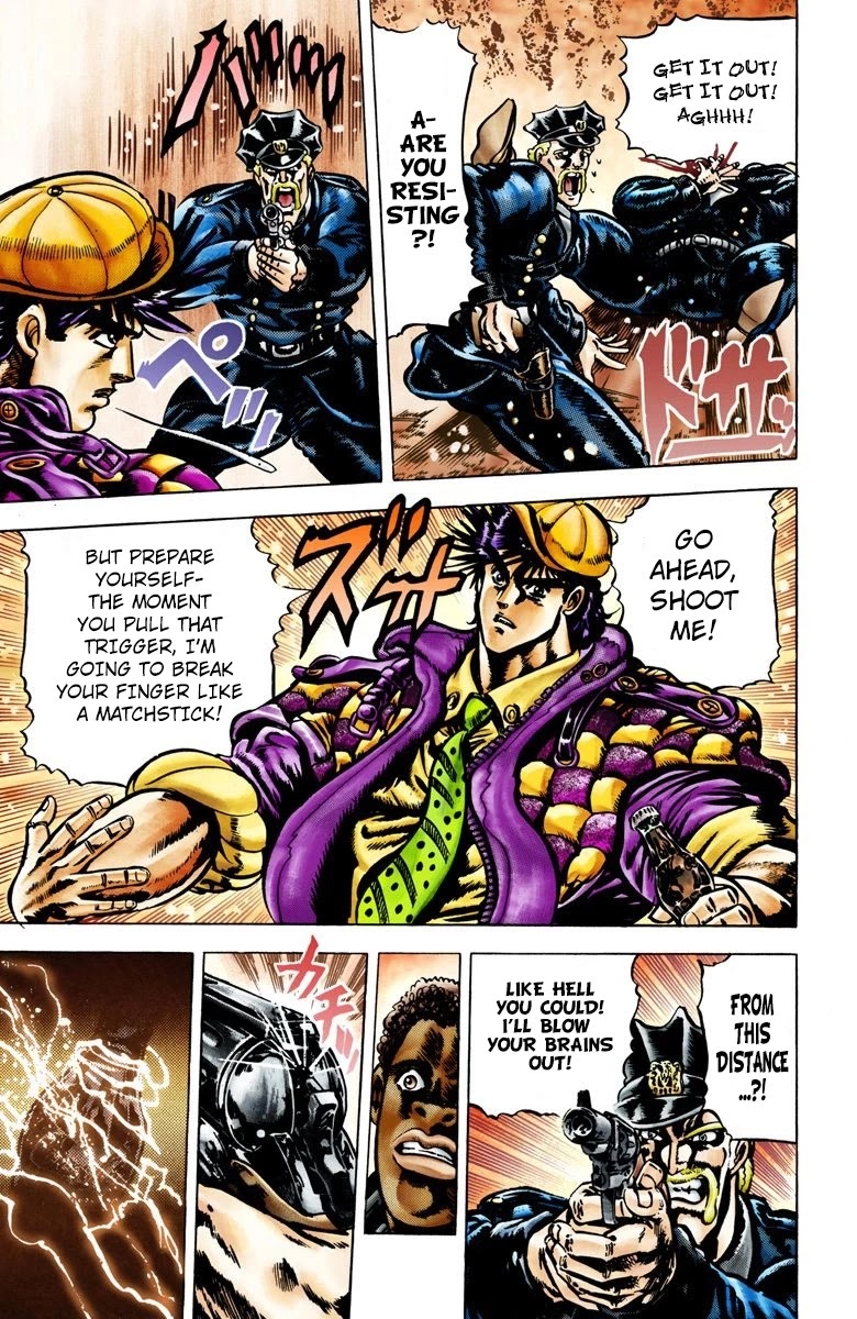 JoJo’s Bizarre Adventure Part 2 – Battle Tendency (Colored) Chapter 1 - Page 12