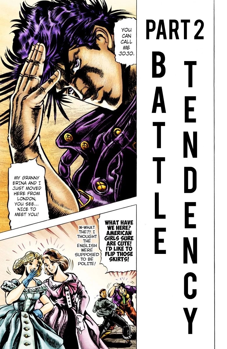 JoJo’s Bizarre Adventure Part 2 – Battle Tendency (Colored) Chapter 1 - Page 18