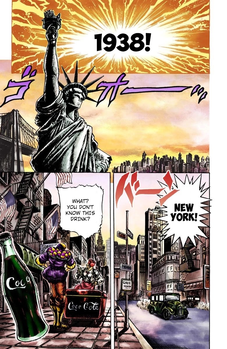 JoJo’s Bizarre Adventure Part 2 – Battle Tendency (Colored) Chapter 1 - Page 4