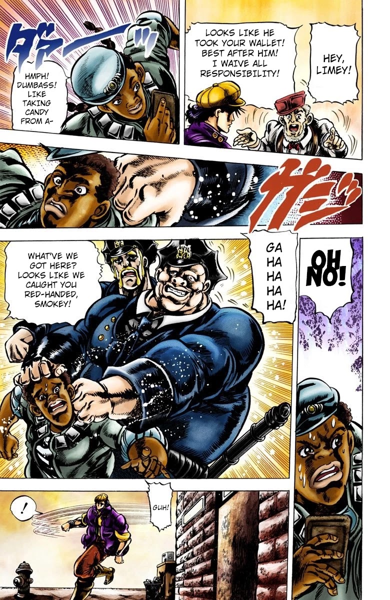 JoJo’s Bizarre Adventure Part 2 – Battle Tendency (Colored) Chapter 1 - Page 6